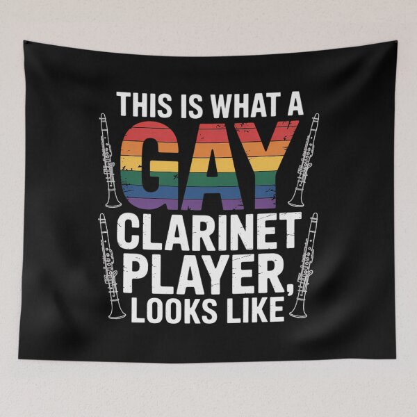 Item preview, Gay Clarinet Player LGBT Musical Instrument MP designed and sold by EllenJast.