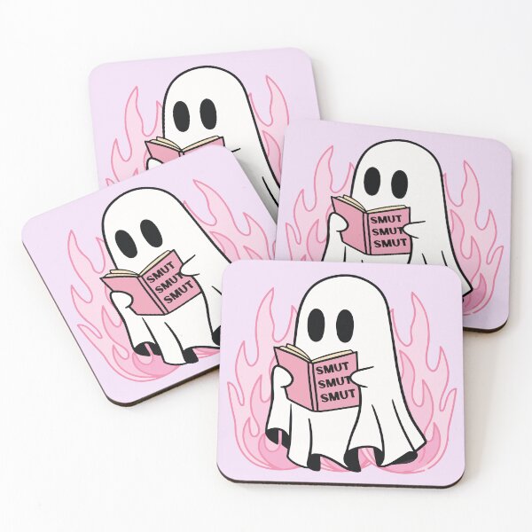 Item preview, Cute ghost reading smut book designed and sold by BrownHorse90s.