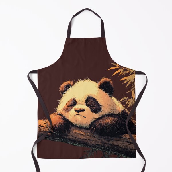 Item preview, Sleeping panda on a tree trunk – Gentle animal illustration designed and sold by Meiersbeste.