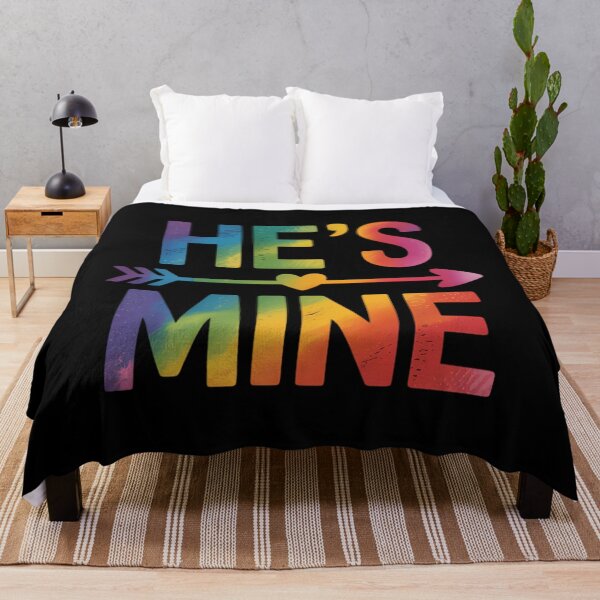 Item preview, Gay Couple Matching He's Mine LGBT Pride designed and sold by EllenJast.