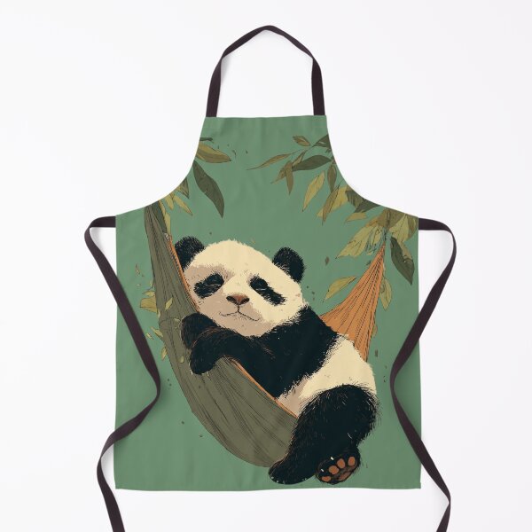 Item preview, Sleeping panda in a hammock – Cute tranquility illustration designed and sold by Meiersbeste.