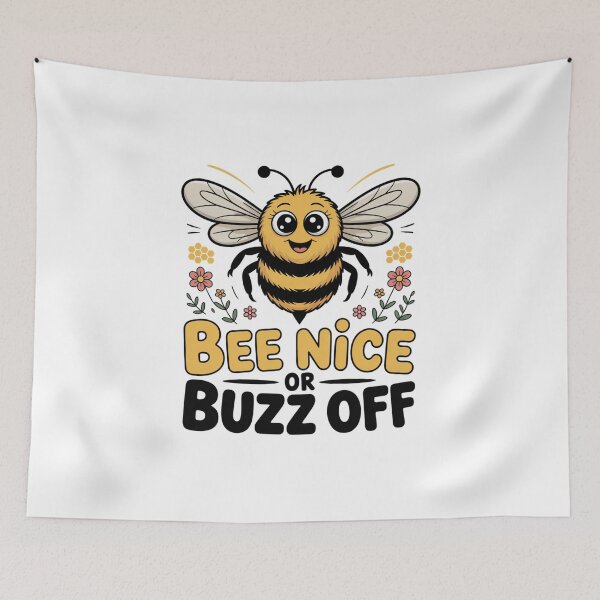 Item preview, Bee Nice or Buzz Off Flower Design designed and sold by Peter Stawicki.