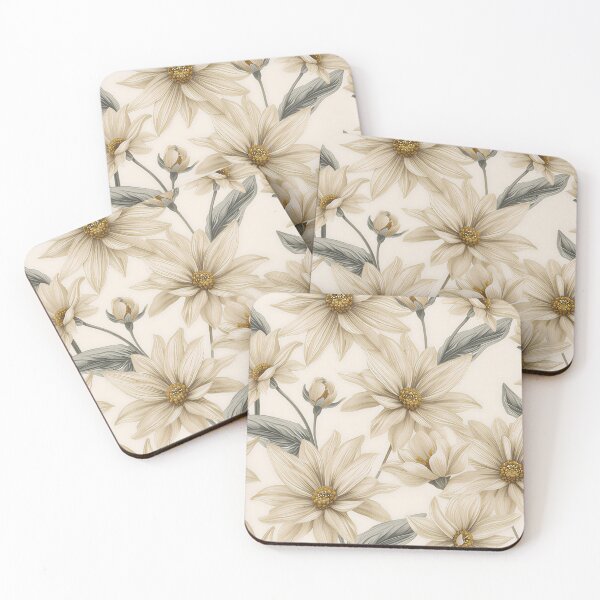 Item preview, pattern of delicate edelweiss flowers designed and sold by wandart00.