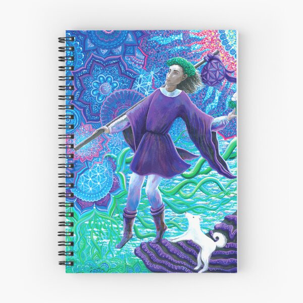 Item preview, Cosmic Fool - Tarot inspired painting  designed and sold by shantilovesart.