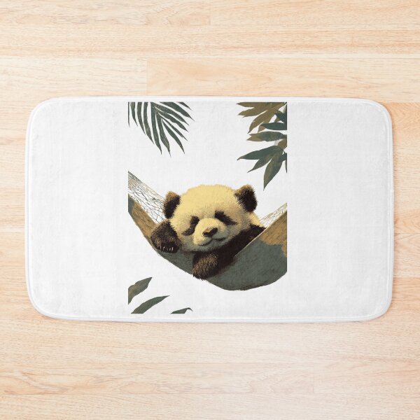 Item preview, Sleeping panda in a hammock – Cute panda illustration designed and sold by Meiersbeste.