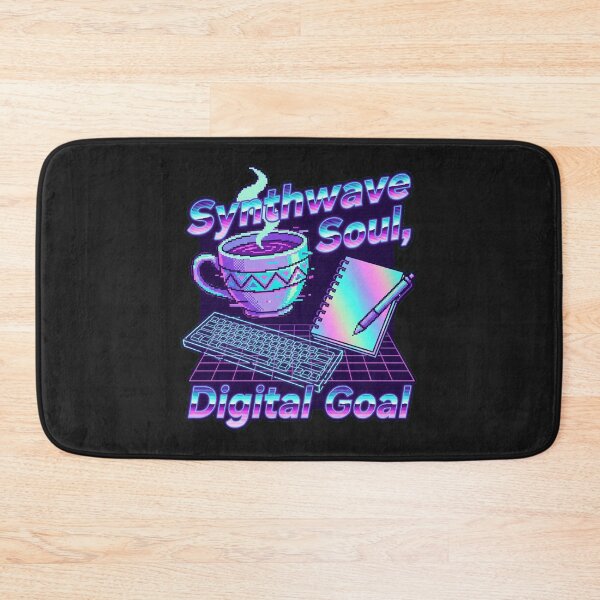 Item preview, Fueled by Pixels and Caffeine - Vaporwave Glitch Art designed and sold by Thaivi Design.