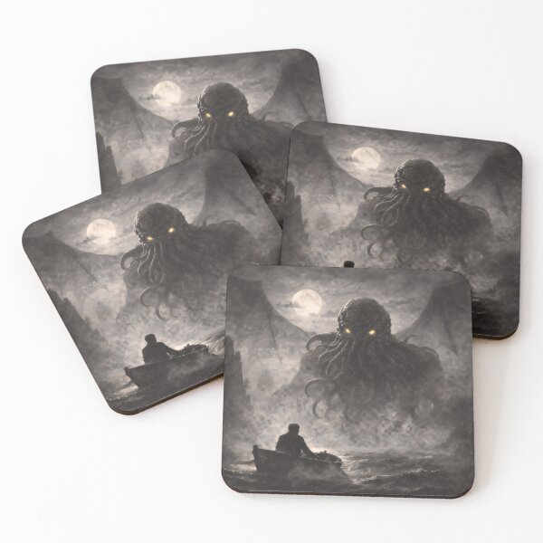 Item preview, Vintage Lovecraft Cosmic Horror Book Cover Art Prints designed and sold by PinUpPizzazz.