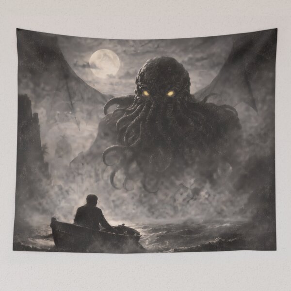 Item preview, Vintage Lovecraft Cosmic Horror Book Cover Art Prints designed and sold by PinUpPizzazz.