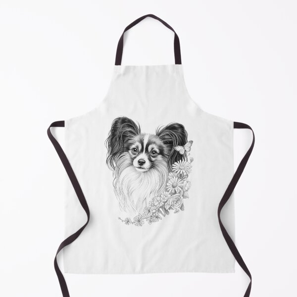 Item preview, Floral Papillon Dog Flower And Butterflies designed and sold by IdunayaStore.