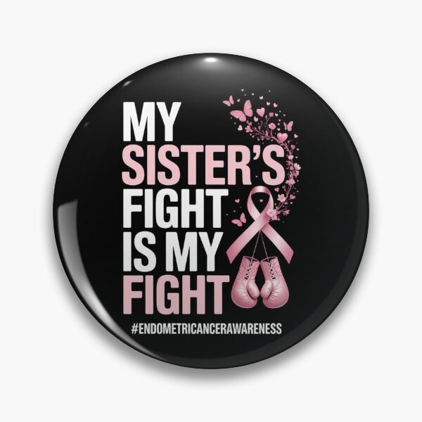 Item preview, Peach Ribbon Sister Endometrial Cancer Awareness designed and sold by EllenJast.