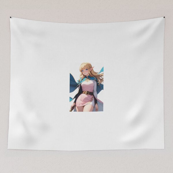 Item preview, Princess Zelda Breath of the Wild Inspired – Blonde Elf Fantasy Anime Art designed and sold by iloveanimechibi.