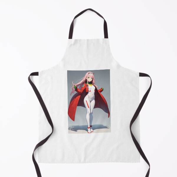 Item preview, Zero Two Anime Girl – Pink Hair Sci-Fi Pilot White Bodysuit Art designed and sold by iloveanimechibi.