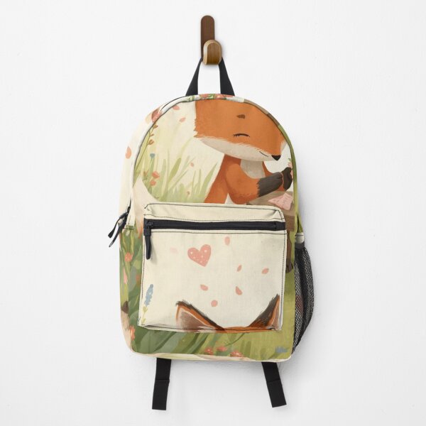 Item preview, Valentine’s Early Spring Fox & Lamb Couple • Soft Meadow Love Art designed and sold by WildlifeWhimsy.