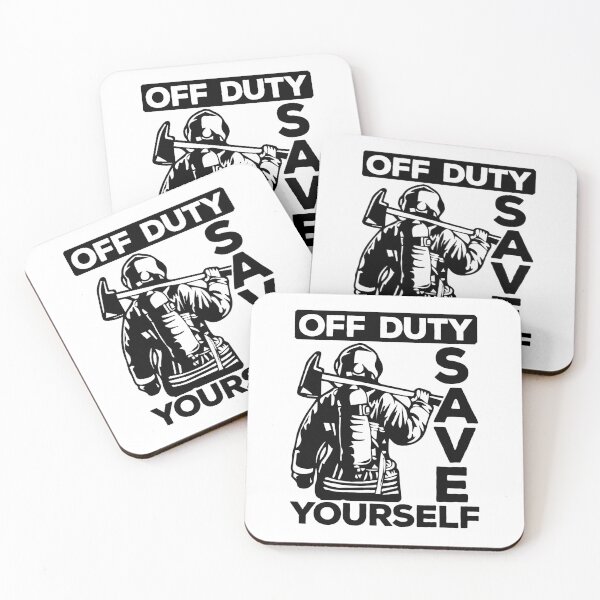 Item preview, Off Duty, Save Yourself - Funny Firefighter Fireman Gift designed and sold by mazenyverxa.