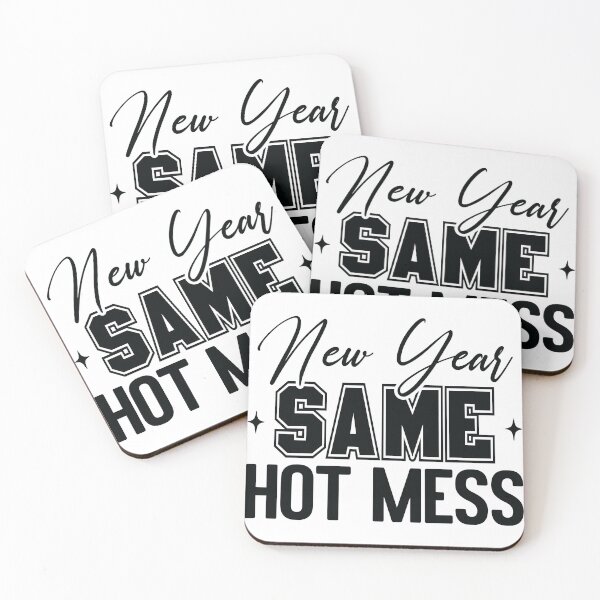 Item preview, New Year Same Hot Mess Funny Quote Design, New Year Humor Shirt, Sassy New Years Eve Graphic, Relatable 2026 designed and sold by Golden Blaze Studio.