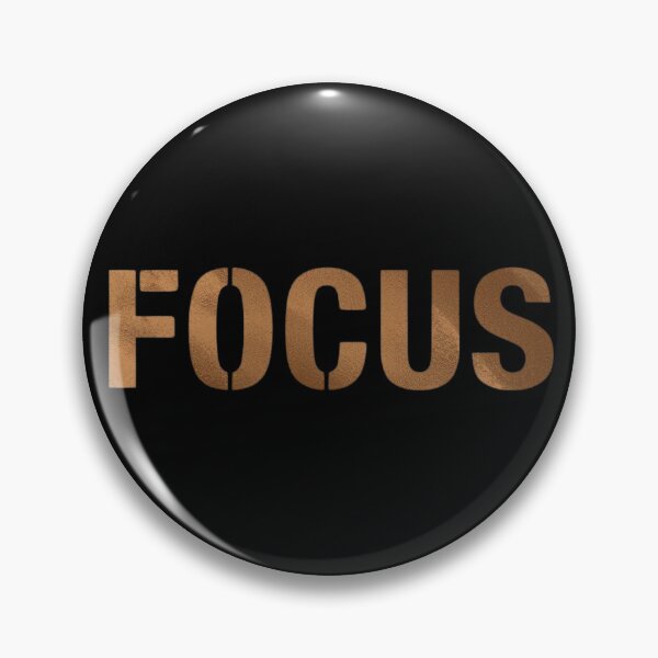 Item preview, Bold Metallic Bronze Focus Motivational Typography designed and sold by LakLuxe studio .