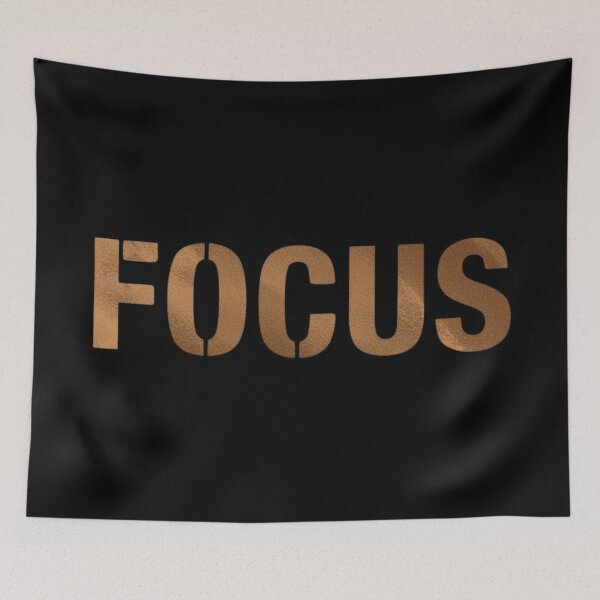 Item preview, Bold Metallic Bronze Focus Motivational Typography designed and sold by LakLuxe studio .
