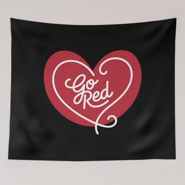 Item preview, February Heart Disease Awareness Month Red Heart American designed and sold by EllenJast.