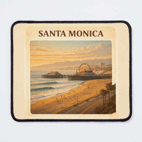 Item preview, Santa Monica – Where the Wave Lives designed and sold by Loose Parts.