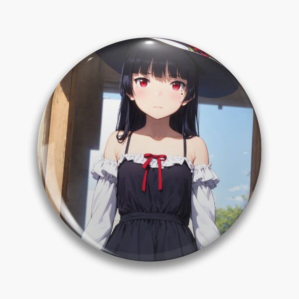 Item preview, Ruri Gokou Kuroneko Kaiser – Gothic Lolita Black Hair Anime Girl Art designed and sold by iloveanimechibi.