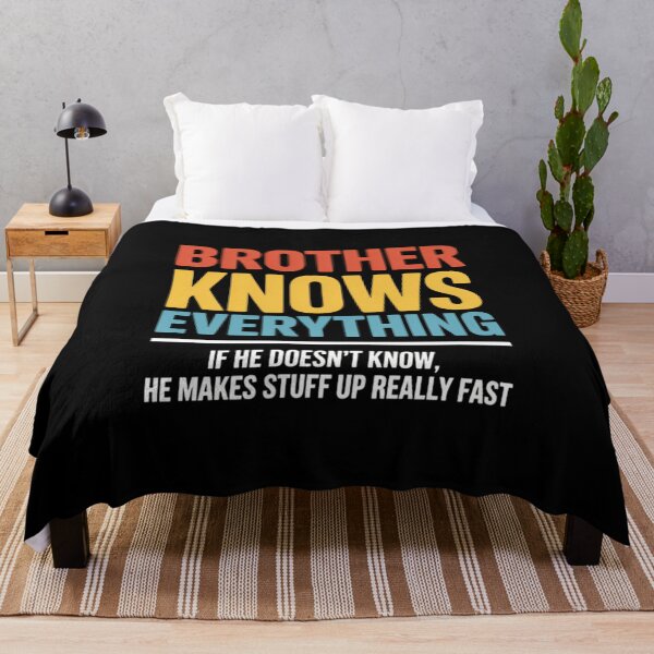 Item preview, Brother Knows Everything Father's Day designed and sold by IdunayaStore.