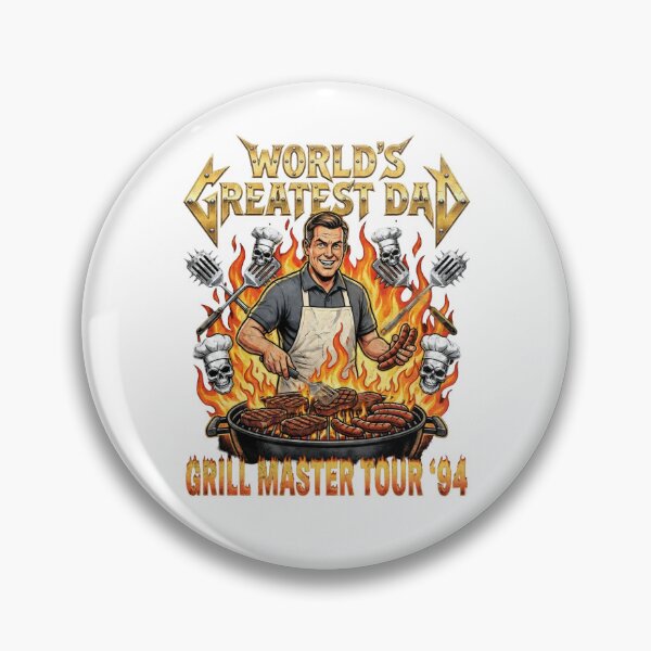 Item preview, World's Greatest Dad Grill Master Tour '94 – BBQ Pitmaster Father's Day Vintage Bootleg Design designed and sold by Luminari Creations.