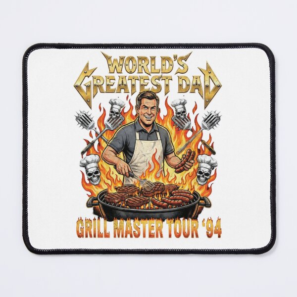 Item preview, World's Greatest Dad Grill Master Tour '94 – BBQ Pitmaster Father's Day Vintage Bootleg Design designed and sold by Luminari Creations.