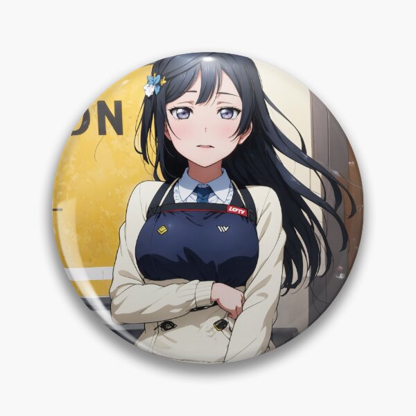 Item preview, Setsuna Yuki Love Live – Black Hair School Idol Red Aesthetic Anime Art designed and sold by iloveanimechibi.