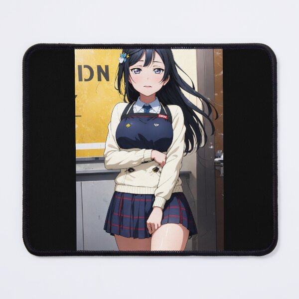 Item preview, Setsuna Yuki Love Live – Black Hair School Idol Red Aesthetic Anime Art designed and sold by iloveanimechibi.