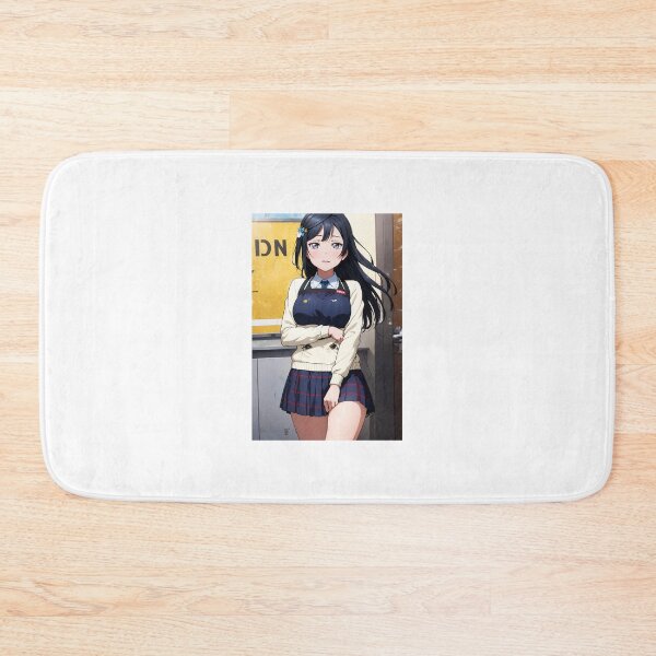 Item preview, Setsuna Yuki Love Live – Black Hair School Idol Red Aesthetic Anime Art designed and sold by iloveanimechibi.
