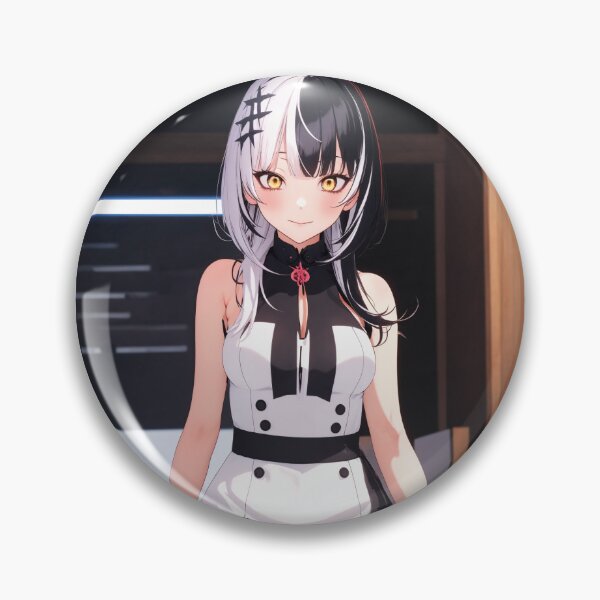 Item preview, Shiori Novella Hololive – Gothic Librarian Black and White Anime Art designed and sold by iloveanimechibi.