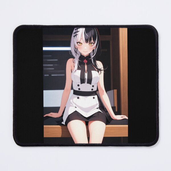Item preview, Shiori Novella Hololive – Gothic Librarian Black and White Anime Art designed and sold by iloveanimechibi.