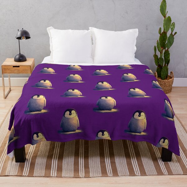 Item preview, Sleeping penguin chick – Gentle winter illustration with warm light designed and sold by Meiersbeste.