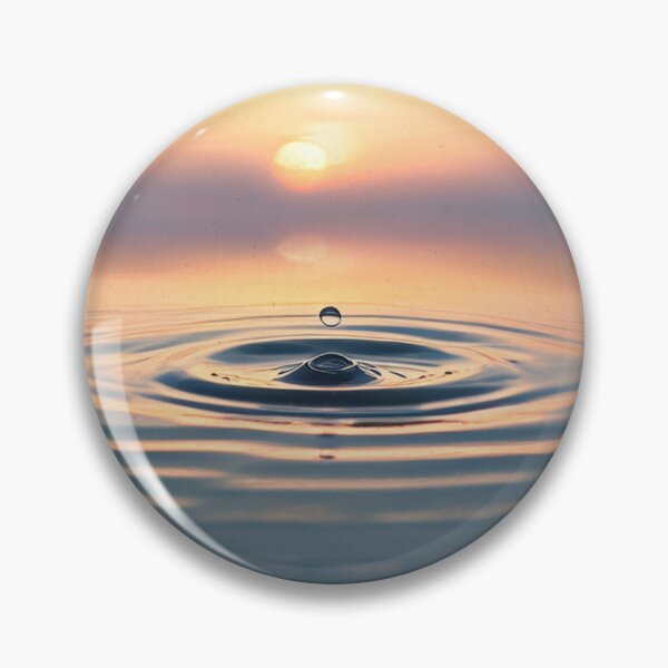 Item preview, Modern Zen Art | Sunset Water Ripple Aesthetic Phone Wallpaper designed and sold by FlowNestStudio.