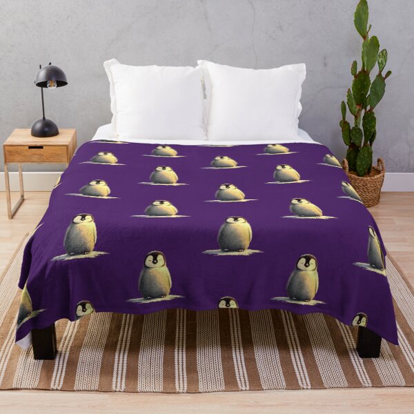 Item preview, Sleeping penguin chick – Calm winter illustration with warm light designed and sold by Meiersbeste.