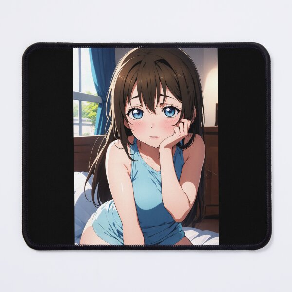 Item preview, Shizuku Osaka Love Live – Brown Hair School Idol Elegant Anime Art designed and sold by iloveanimechibi.