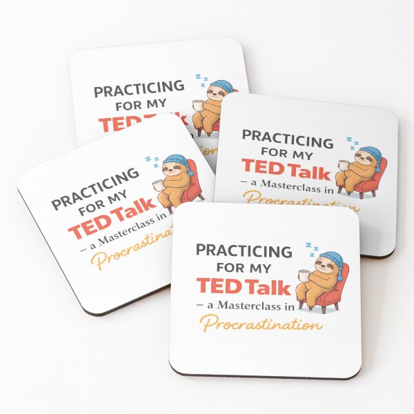 Item preview, Practicing for My TED Talk – A Masterclass in Procrastination designed and sold by cosmiccircles01.