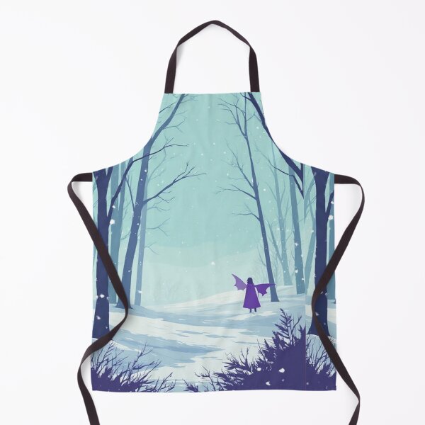 Item preview, Purple vampiric figure in a winter landscape designed and sold by ArtsJulian.