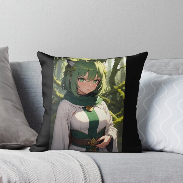 Item preview, Araza Tomomami Fantasy Neko Forest Druid Anime Art designed and sold by iloveanimechibi.