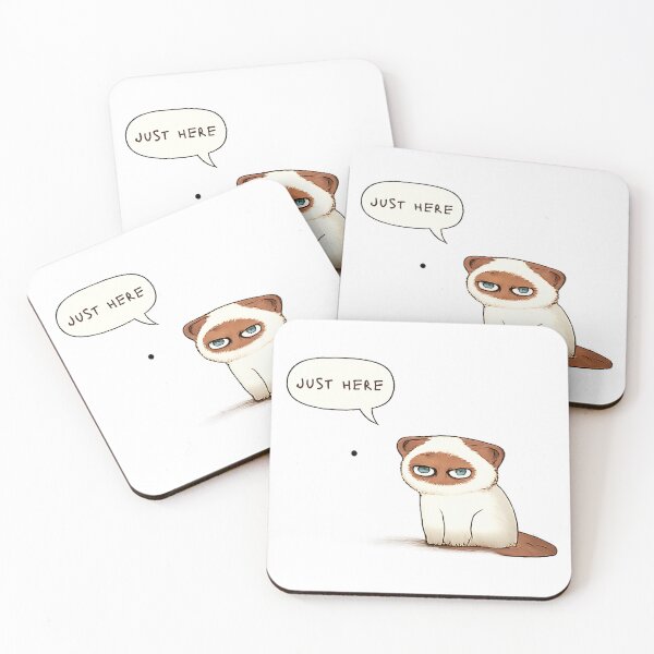 Item preview, Just Here Socially Exhausted Cat Design designed and sold by Drawian Studio.
