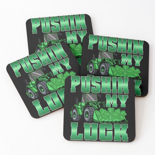 Item preview, Pushin' My Luck Tractor St Patrick's Day designed and sold by jayeshainch.