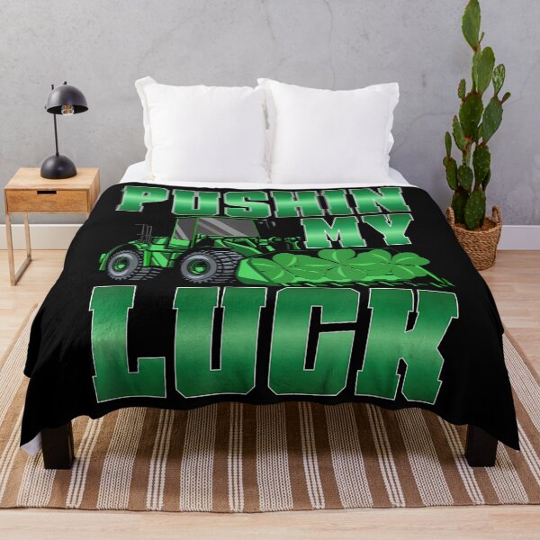 Item preview, Pushin' My Luck Tractor St Patrick's Day designed and sold by jayeshainch.
