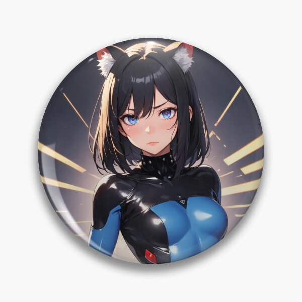 Item preview, Haginishi Midoru Sci-Fi Neko Cyber Suit Anime Art designed and sold by iloveanimechibi.