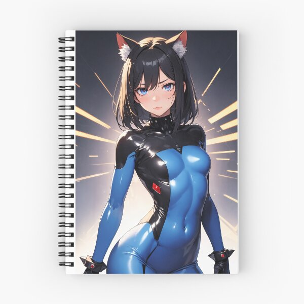 Item preview, Haginishi Midoru Sci-Fi Neko Cyber Suit Anime Art designed and sold by iloveanimechibi.