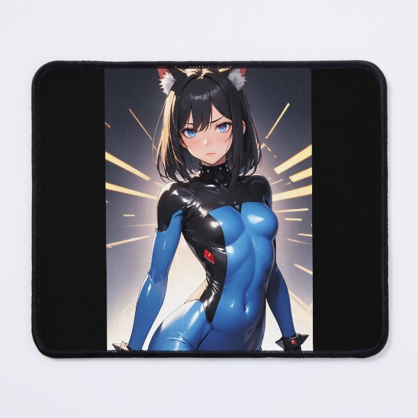 Item preview, Haginishi Midoru Sci-Fi Neko Cyber Suit Anime Art designed and sold by iloveanimechibi.