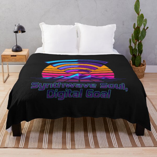 Item preview, Retro Wi-Fi Signal Sunset over Grid Mountains designed and sold by Thaivi Design.