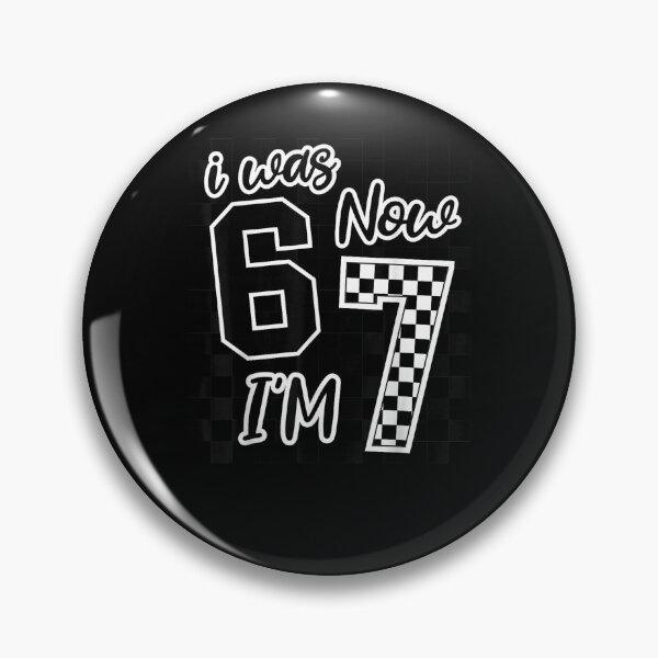 Item preview, Checkered I was 6 Now I'm 7 Birthday Seven Years Old Bday designed and sold by MatherFisher.