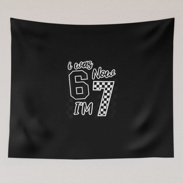 Item preview, Checkered I was 6 Now I'm 7 Birthday Seven Years Old Bday designed and sold by MatherFisher.