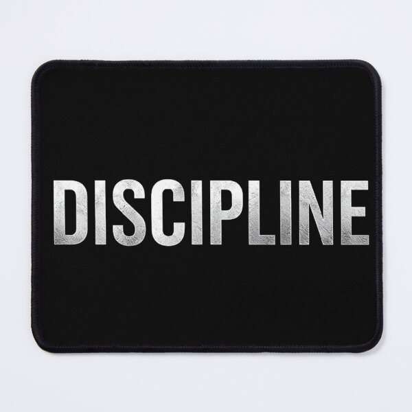 Item preview, Bold Metallic Silver Discipline Motivational Typography designed and sold by LakLuxe studio .