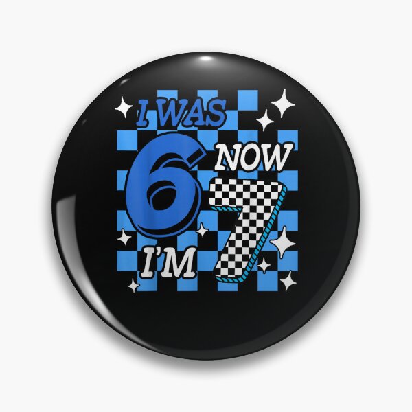 Item preview, Blue Checkered I was 6 Now I'm 7 Birthday Boy Bday designed and sold by MatherFisher.